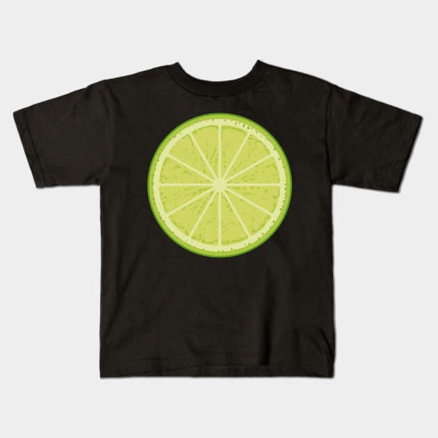 Lime Slice Kids T-Shirt by sifis